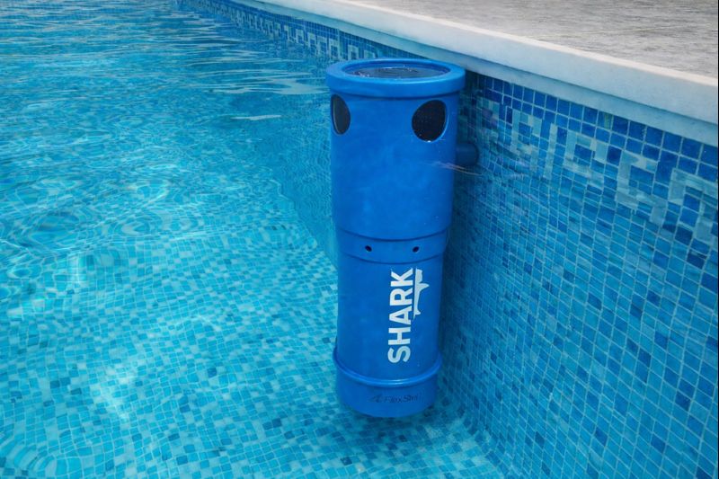 Piscina depois (água limpa)